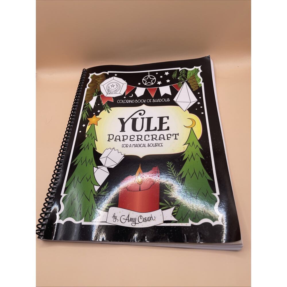 Coloring Book of Shadows Yule Papercraft Amy Cesari Witchy Solstice